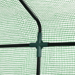 Outsunny-Serra-da-Giardino-con-Scaffali-Copertura-in-PE-e-Porta-Avvolgibile-143x138x190-cm-Verde