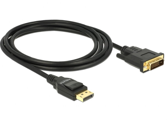 Delock-cavo-DisplayPort-1.2-maschio--DVI-24-1-maschio-passivo-4K-30-Hz-2-m-nero