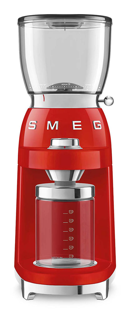 Macinacaffe-SMEG-CGF11RDEU-stile-anni--50-Rosso