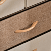 HOMCOM-Cassettiera-5-Cassetti-in-Tessuto-e-Ripiano-rigido-58x29x99cm-legno