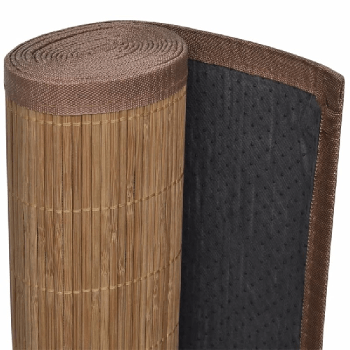 Tappeto-Rettangolare-in-Bambu-Marrone-150-x-200-cm