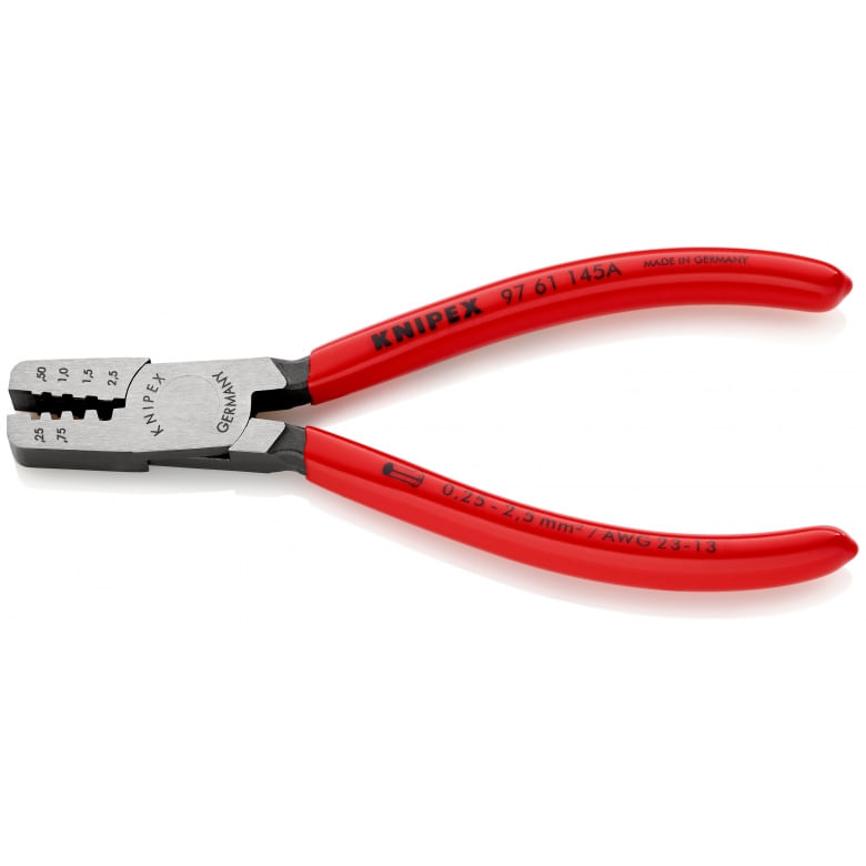 Pinza-a-crimpare-KNIPEX-per-capicorda-145-mm