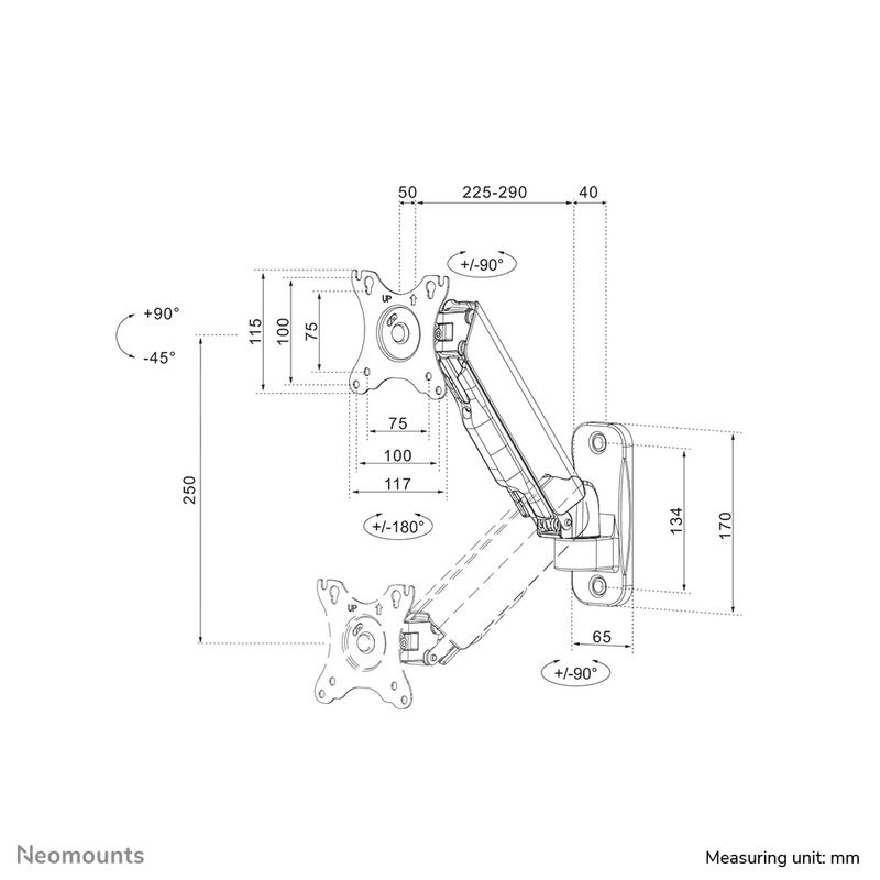 Neomounts-Supporto-a-parete-per-monitor-TV