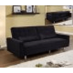 Divano letto 3 posti, reclinabile, contenitore nero 197 cm Sicorage Kayer