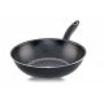 Padella wok nera con manico in bakelite diam 24 cm Silex Induction