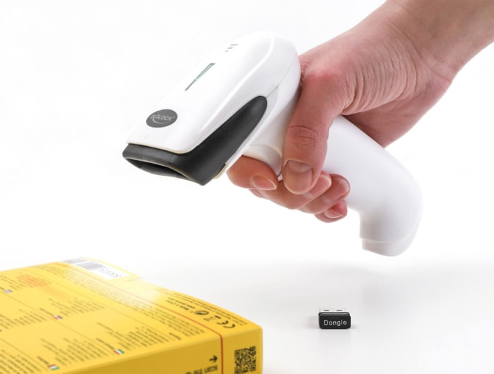 Delock-Barcode-Scanner-1D-e-2D-per-24-GHz-Bluetooth-o-USB---bianco