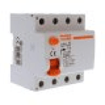 RCCB Interruttore Differenziale Puro Tipo A 3P+N 4M 6000A 300mA 63A AC 400V IP20 IEC61008-1