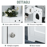 PawHut-Cuccia-per-Gatti-e-Piccoli-Cani-Mobile-per-Lettiera-in-Legno-Bianco