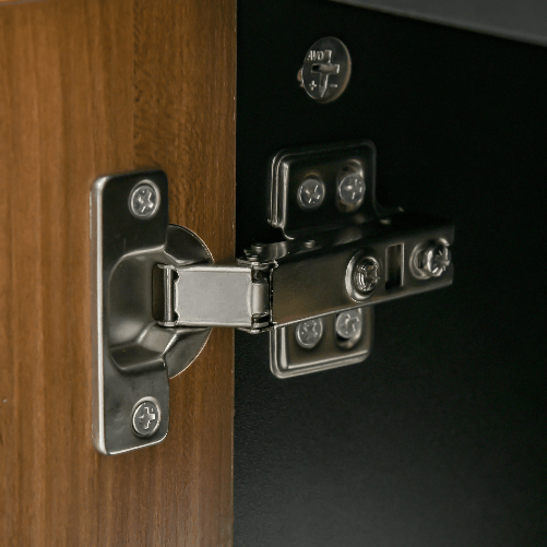 HOMCOM-Mobile-TV-Moderno-con-2-Ripiani-Fori-Passacavi-e-2-Armadietti-in-MDF-105x40x55cm---Nero-Marrone