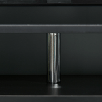 HOMCOM-Mobile-TV-Moderno-con-2-Ripiani-Fori-Passacavi-e-2-Armadietti-in-MDF-105x40x55cm---Nero-Marrone