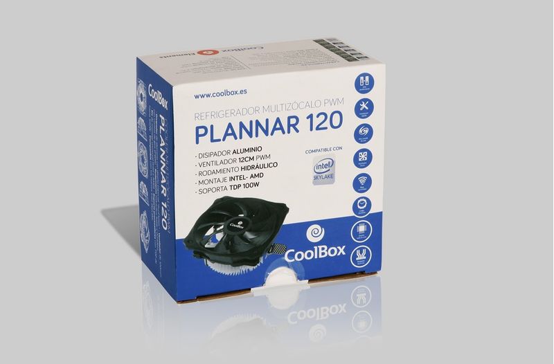 CoolBox-Plannar-120-Processore-Refrigeratore-12-cm-Nero