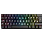 Krom Kluster Mini Mechanic Tastiera Gaming Bluetooth 5.0/USB - 62 tasti - Funzione di antigosting - illuminazione RGB -