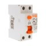 RCCB Interruttore Differenziale Puro Tipo A 1P+N 2M 6000A 30mA 25A AC 230V IP20 IEC61008-1