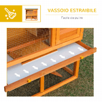 PawHut-Gabbia-per-Conigli-Conigliera-da-Esterno-in-Legno-di-Abete-90x45x80cm