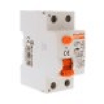 RCCB Interruttore Differenziale Puro Tipo A 1P+N 2M 6000A 300mA 25A AC 230V IP20 IEC61008-1