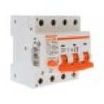 RCBO Interruttore Magnetotermico Differenziale Tipo AC Curva C 3P+N 4M 6000A 300mA C25A AC 400V IP20 IEC61009-1