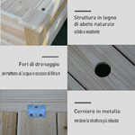 Outsunny-Fioriera-da-Esterno-a-2-Livelli-in-Legno-di-Abete-con-Foro-di-Drenaggio-115x114x76-cm