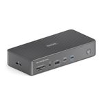 Purelink Anschlsse 3x USB-C 2x HDMI 4x USB-A 1x Gb LAN 1x Klinke 1x SD-Slot  Abmessungen 190x88x375mm  Gewicht 602g