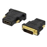 Ewent EC1371 adattatore per inversione del genere dei cavi DVI-D 24+1 HDMI Nero