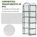 Outsunny-Mini-Serra-da-Giardino-e-Terrazza-a-5-Ripiani-Acciaio-e-PVC