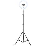 Iggual Stesso kit anello luminoso a LED da 10"  treppiede da 200 cm