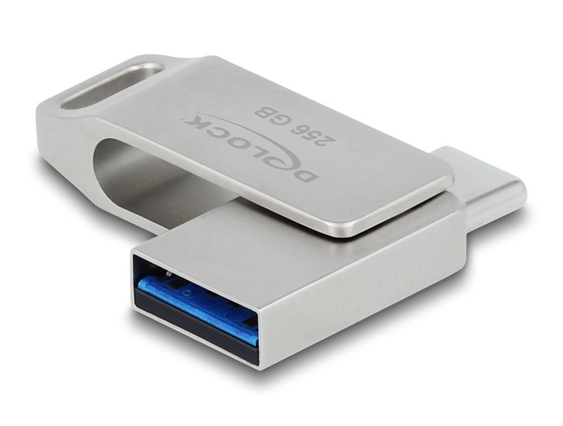 Delock-USB-5-Gbps-USB-C--memory-stick-Tipo-A-da-256-GB---alloggiamento-in-metallo