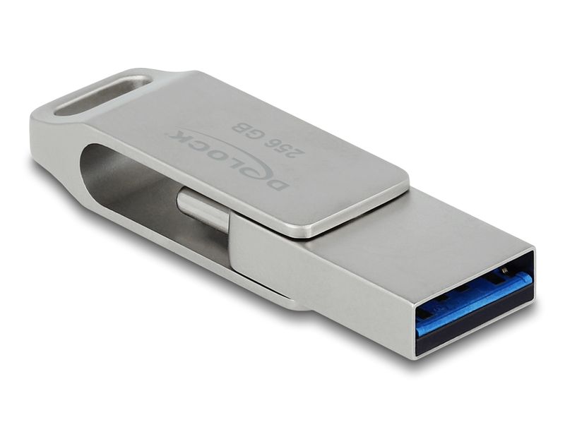 Delock-USB-5-Gbps-USB-C--memory-stick-Tipo-A-da-256-GB---alloggiamento-in-metallo