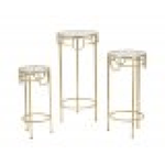 P/TELEFONO GOLD SET 3 PZ CM Ø 33X70 -28X60-23X50