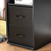 HOMCOM-Scrivania-per-Computer-Moderna-Porta-PC-Scrivania-da-Ufficio-in-Legno-con-Cassetti-Mensola-Estraibile-e-Porta-Tastiera-120x55x85cm-Nero