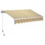 Tenda da sole a parete L.300xH.200cm, in poliestere 280 gr/m² riga giallo Fredi