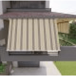 Tenda da sole per balcone con bracci, impermeabile 300cm Beige Marrone Golisa