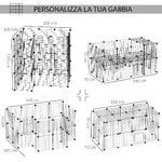 PawHut-Recinto-in-Metallo-per-Piccoli-Animali-Domestici-con-36-Pannelli-di-Metallo-da-Montare-Secondo-Forma-e-Configurazione-che-Preferisci-e-con-Porta