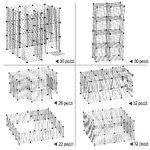 PawHut-Recinto-in-Metallo-per-Piccoli-Animali-Domestici-con-36-Pannelli-di-Metallo-da-Montare-Secondo-Forma-e-Configurazione-che-Preferisci-e-con-Porta