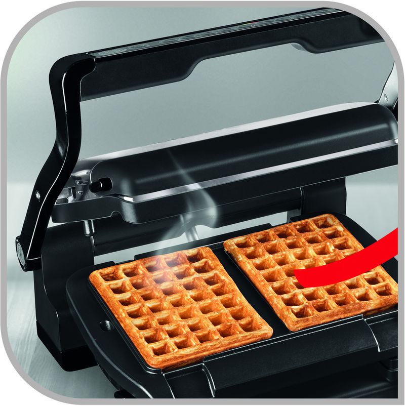 Tefal-XA7248-Alluminio-Piastra-per-waffle