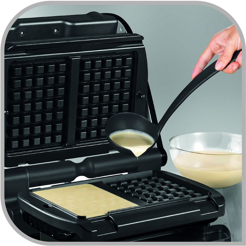 Tefal-XA7248-Alluminio-Piastra-per-waffle