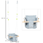 Outsunny-Seggiolino-Altalena-per-Bambini-in-Tessuto-e-Legno-con-Cuscino-40x40x180cm-Grigio