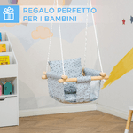 Outsunny-Seggiolino-Altalena-per-Bambini-in-Tessuto-e-Legno-con-Cuscino-40x40x180cm-Grigio