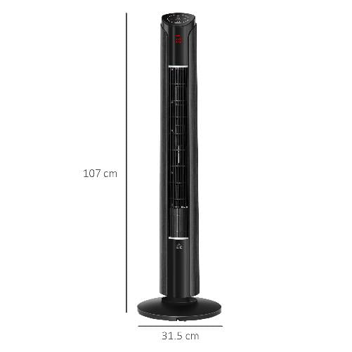 HOMCOM-Ventilatore-a-Torre-con-3-Velocita-e-4-Modalita-Timer-di-12h-Pannello-LED-e-Telecomando-Nero