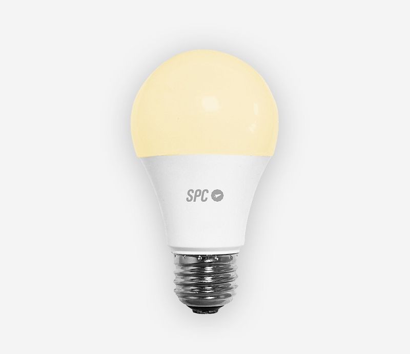 SPC-Aura-1050-Bombilla-Led-Wi-Fi-regolabile-E27---Ambienti-personalizzabili---Controllo-dall-APP-SPC-Iot---Compatibile-c