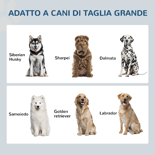 PawHut-Ciotole-per-Cani-Rialzate-in-Acciaio-Inox-e-Legno-con-Cassetto-60x30x36cm-Bianco-e-Grigio