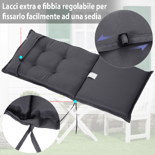 Set-2-Cuscini-per-Sedia-a-Sdraio-da-Giardino-Materassini-Imbottiti-Impermeabili-Antimuffa-Antiscivolo-120x50x6cm