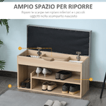 HOMCOM-Scarpiera-2-in-1-Panca-in-Legno-con-Seduta-Imbottita-e-Scomparto-Nascosto-per-Entrata-Ingresso-80-x-30-x-48cm