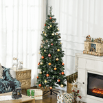 HOMCOM-Albero-di-Natale-Artificiale-da-180cm-con-Pigne-618-Rami-e-Base-in-Metallo-Verde