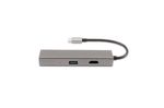 CoolBox-Hub-miniDOCK4-USB-C-Cablato-USB-3.2-Gen-1--3.1-Gen-1--Type-C-Acciaio