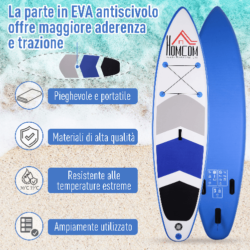 HOMCOM-Tavola-Gonfiabile-SUP-Stand-Up-Paddle-con-Pagaia-Regolabile-Tavola-Surf-con-Accessori-322x81x15cm