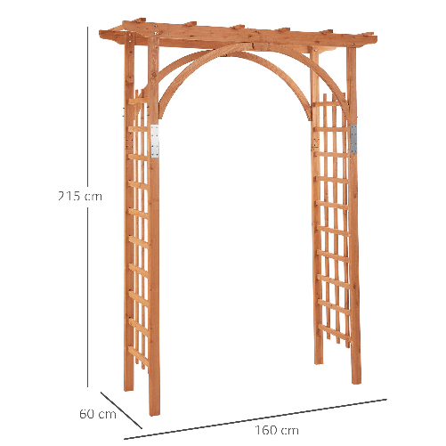 Outsunny-Arco-in-Legno-da-Giardino-Pergola-e-Spalliera-per-Piante-Rampicanti