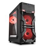 SHARKOON CASE ATX VG7-W PANNELLO ACRILICO RED NO ALIM