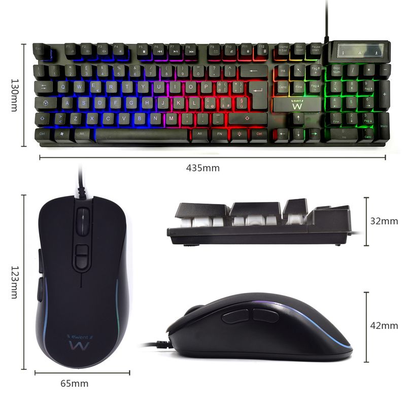 PLAY-BY-EWENT-KIT-TASTIERA--MOUSE-GAMING-RGB-USB-PL3200