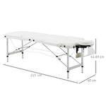 HOMCOM-Lettino-Massaggi-Portatile-Pieghevole-e-Professionale-in-Alluminio-bianco-215x60x61-84cm