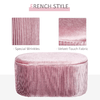 HOMCOM-Pouf-Contenitore-in-Velluto-Imbottito-per-Camera-da-Letto-e-Ingresso-Rosa